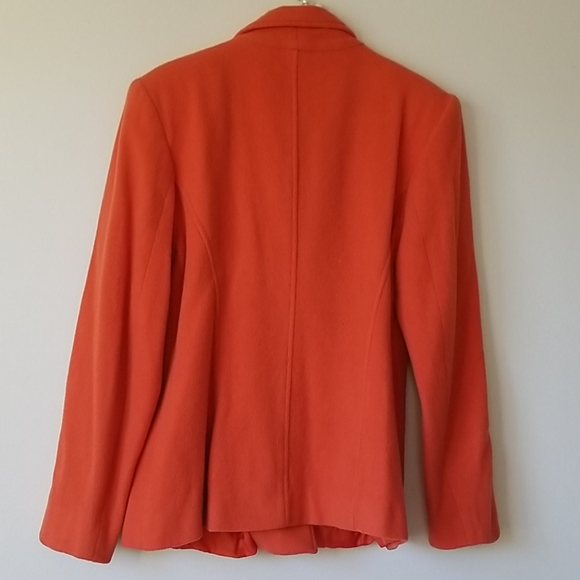 Gloria Vanderbilt Orange Coat - Size 8 - Picture 5 of 9
